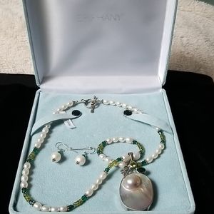 Epiphany necklace with matching earrings